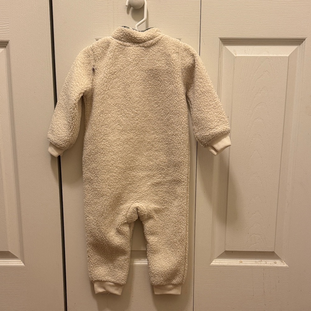 Carter's Cream Fleece Kids Footie - Picture 3 of 4